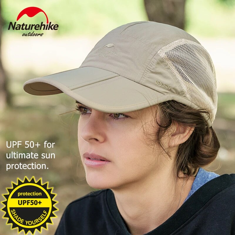 Naturehike Folding Fishing Cap Baseball Cap Outdoor Breathable Camping Hiking Hat Quick Drying Trekking Hat Sun Hat Men Women