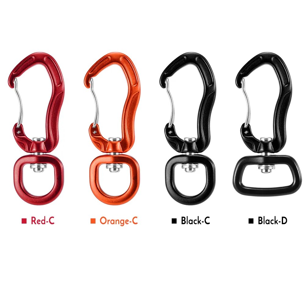 Swivel Carabiner Clip 360° Rotatable Spinner Carabiner Small Wiregate Carabiner Rotational Hammock Clip Hook - not for climbing