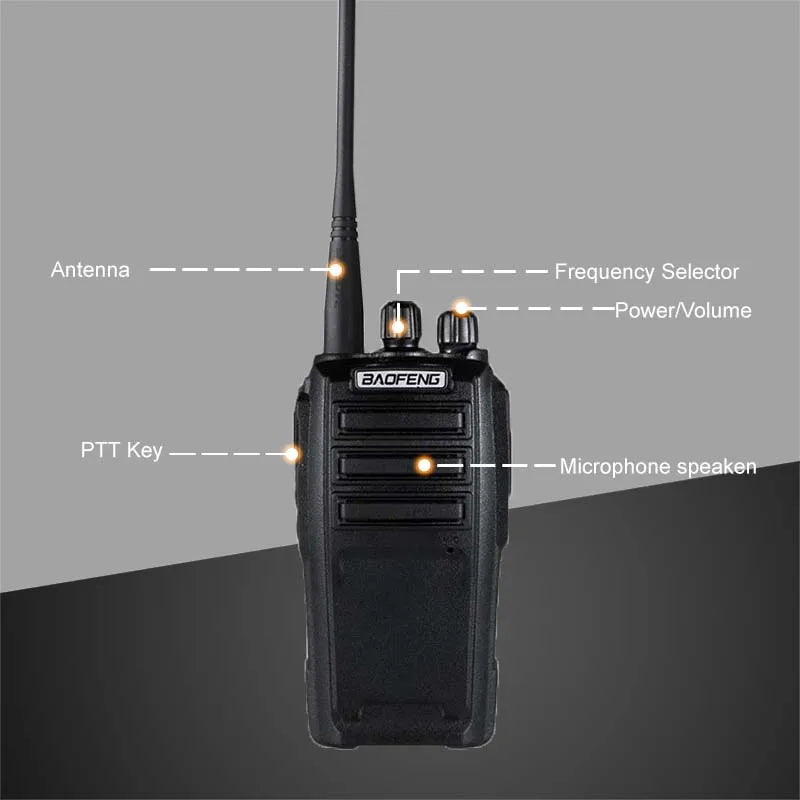 2pcs Baofeng UV-6 Walkie Talkie 8w 2000mAh 128 CH UHF VHF Dual Band Two Way Radio Woki Toki 10 KM Police Equipment Radio Amador