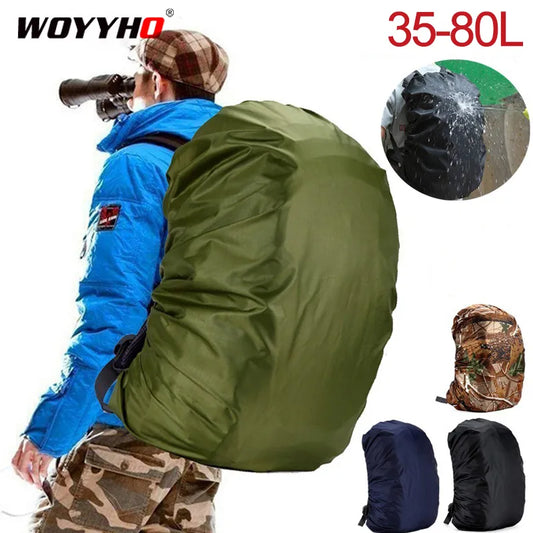 35-80L Backpack Rain Cover, Dustproof Cover for Back Bag, Rainproof Cover for Camping Hiking Climbing Bag Raincover