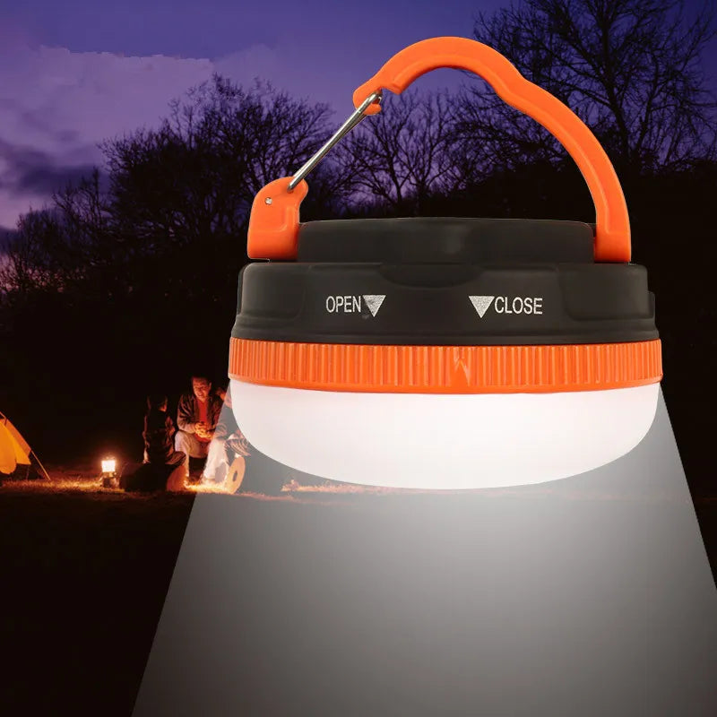 LED Lantern Portable Camping Light Outdoor Tent Light With 5 Modes Restractable Hook For Backpacking Hiking Home Emergency Lamp