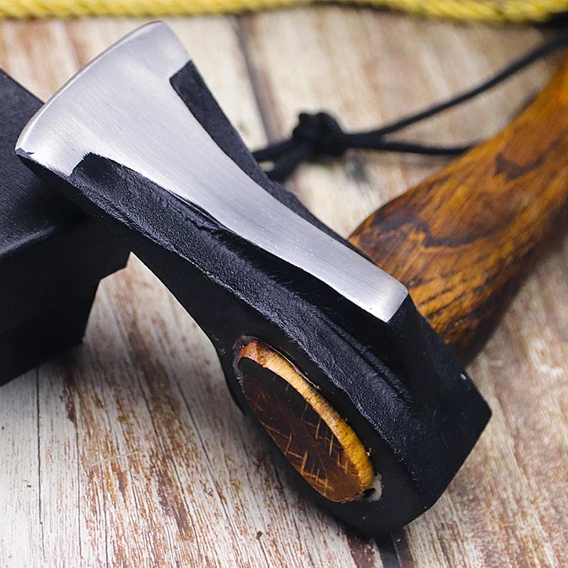 Axe outdoor camping aircraft axe chopping wood chopping tree chopping axe woodworking axe steel axe outdoor mountain axe