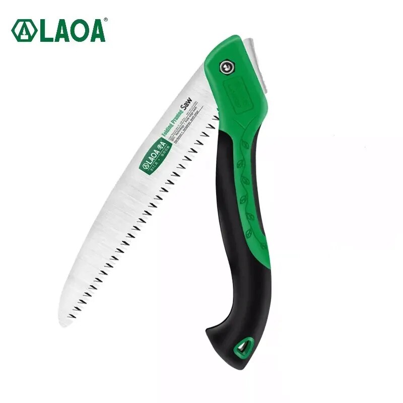 LAOA Camping Saw Foldable Portable Secateurs Gardening Pruner 10 Inch Tree Trimmers Garden Tool for Woodworking Folding Hand Saw