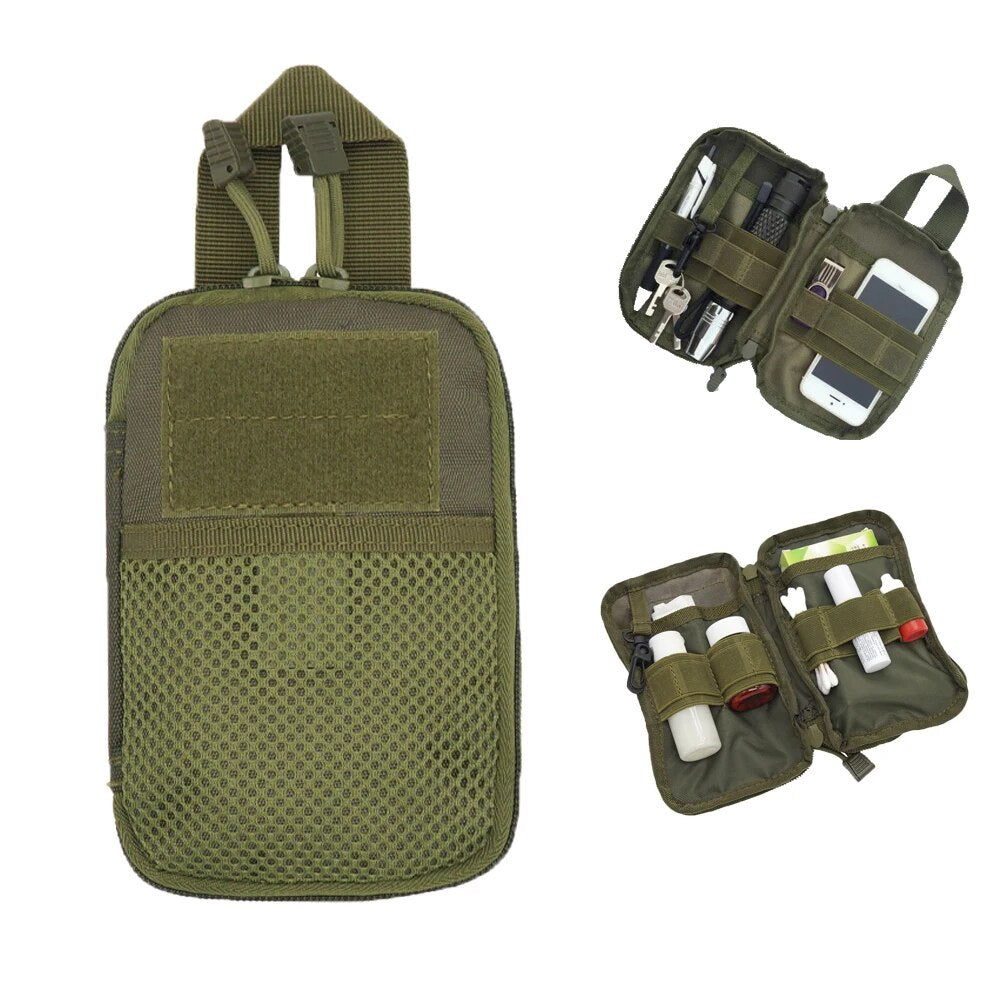 Tactical Bag Molle Pouch Belt Waist Pack Bag Small Pocket Military  Running Pouch Travel Camping  Survival Outdoor Medical Box