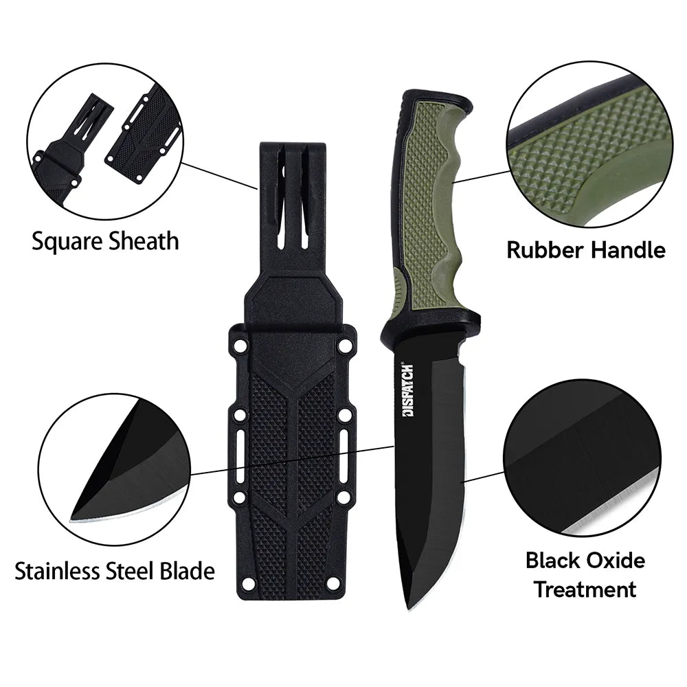 Fixed Blade Knife with Non-slip Handle Survival Hunting Camping Tool Tactical Outdoor Knife EDC Tool