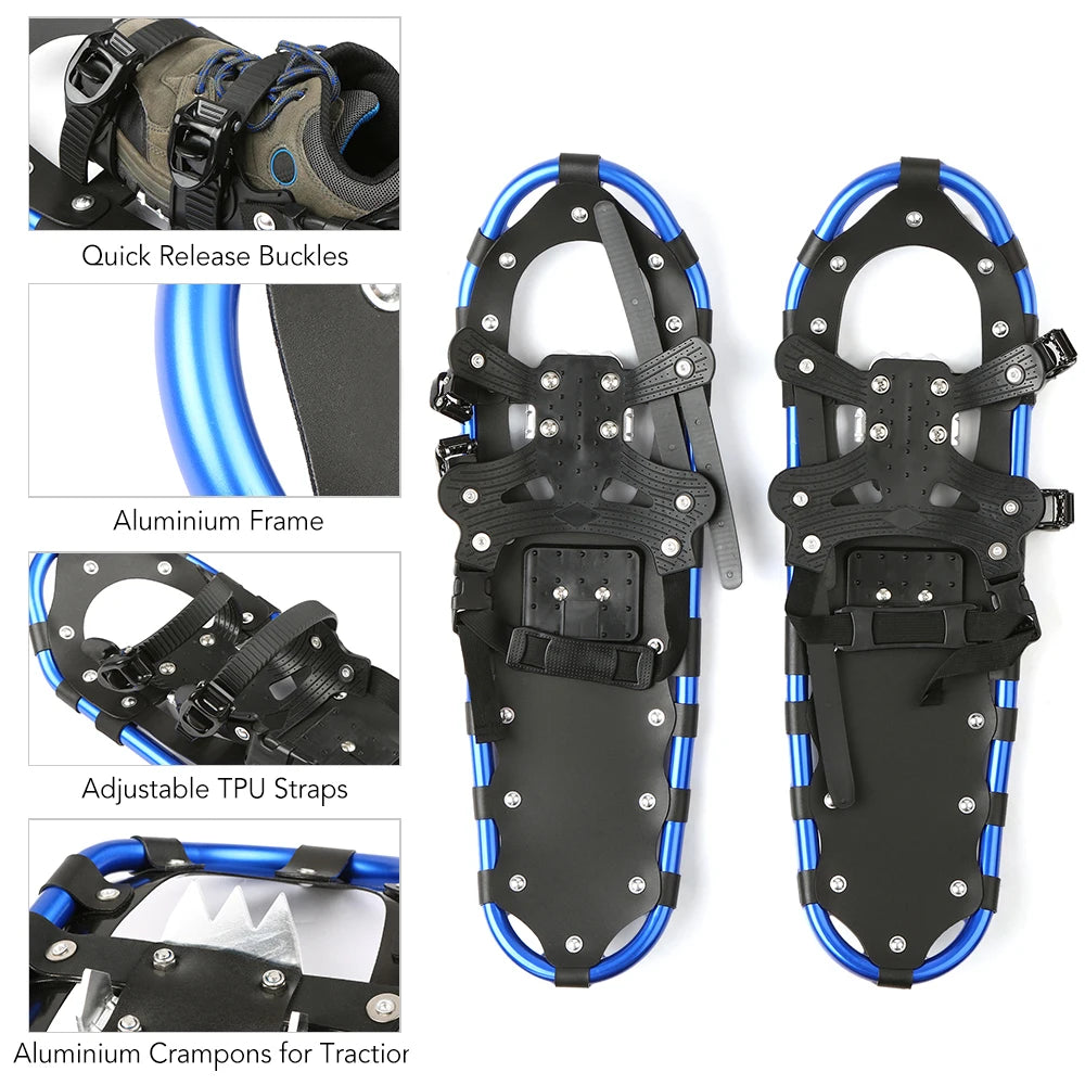 15% off - Aluminum Snow Shoes with Adjustable Poles