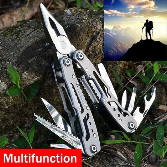 Creative 15 IN 1 Multi Tools Folding Pliers Camping Multi Tools Outdoor Survival Tools with Nylon Bag