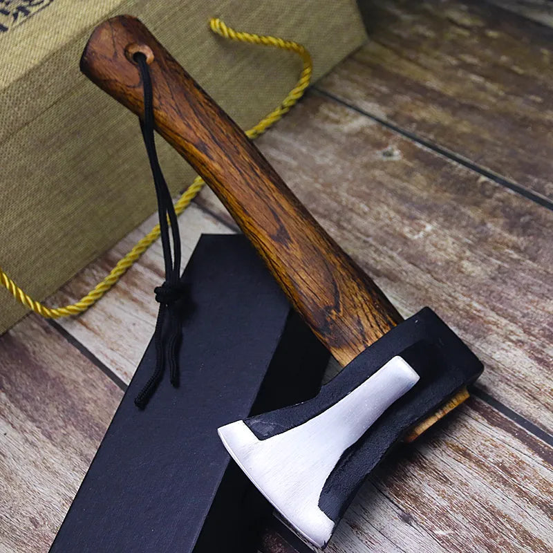 Axe outdoor camping aircraft axe chopping wood chopping tree chopping axe woodworking axe steel axe outdoor mountain axe