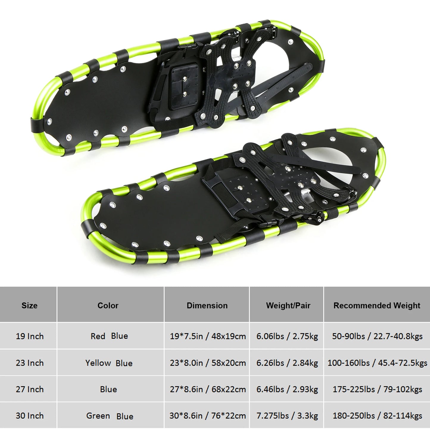 15% off - Aluminum Snow Shoes with Adjustable Poles