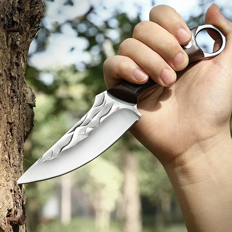 Boning Knife Outdoor Hunting Camping Knife Handmade Forged Knife Kitchen Knife Military Knife- Good for Camping Survival Outdoor