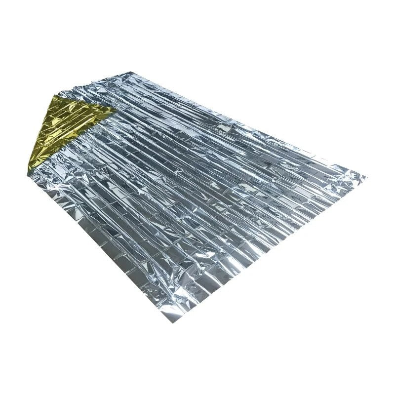 Rayseeda Folding Emergency Blanket 210cm*130cm Silver/Gold Emergency Survival Rescue Shelter Outdoor Camping Keep Warm Blankets