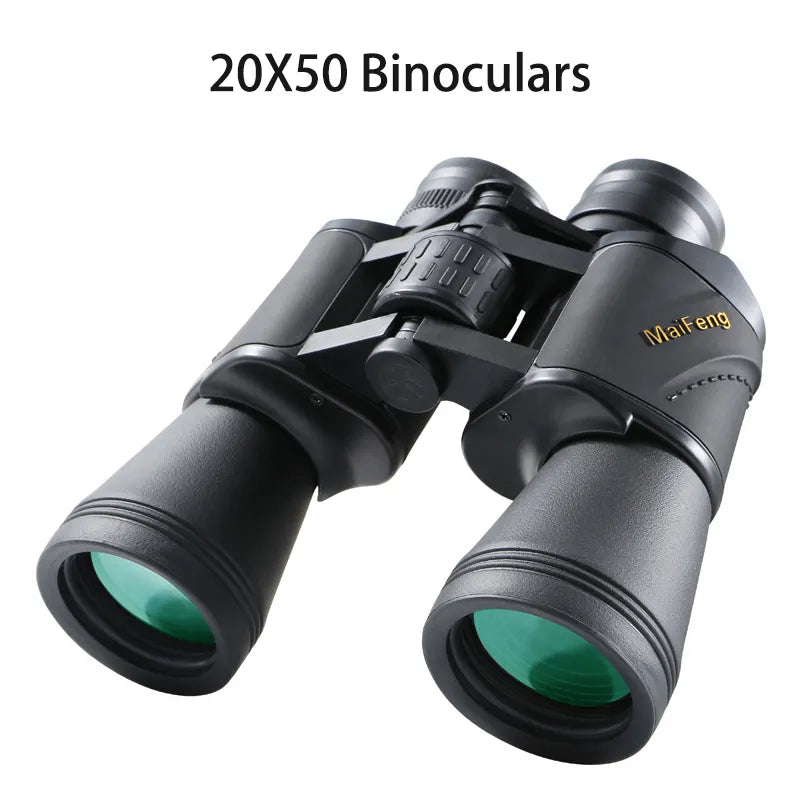 20x50 HD professional powerful binoculars Large eyepiece Large field FMC coating BAK4 prism Outdoor hunting camping telescope