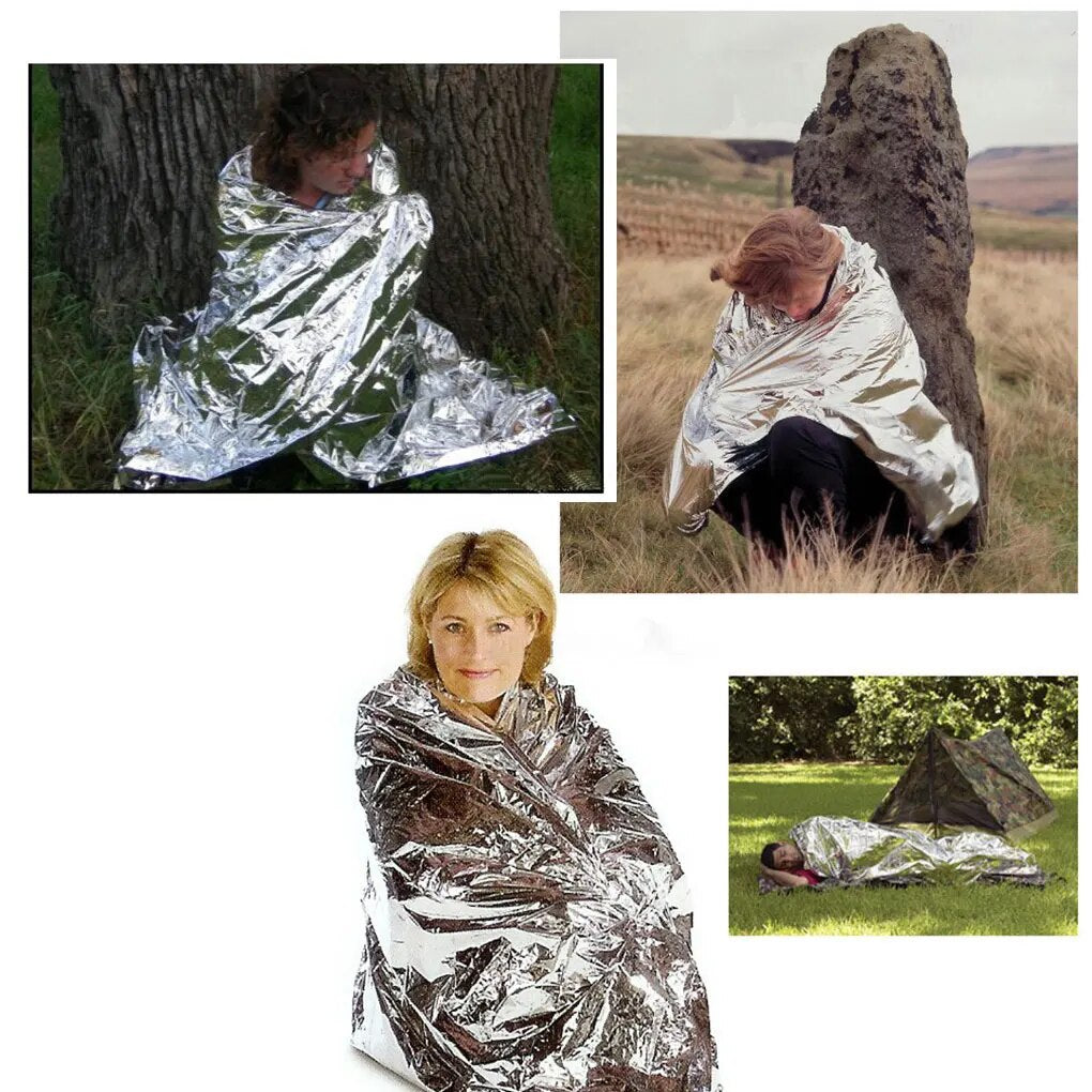 Portable Emergency Tent Outdoor Camping Emergency Blanket Sleep Bag Waterproof Heat Insulation Survival Rescue Temporary Shelter