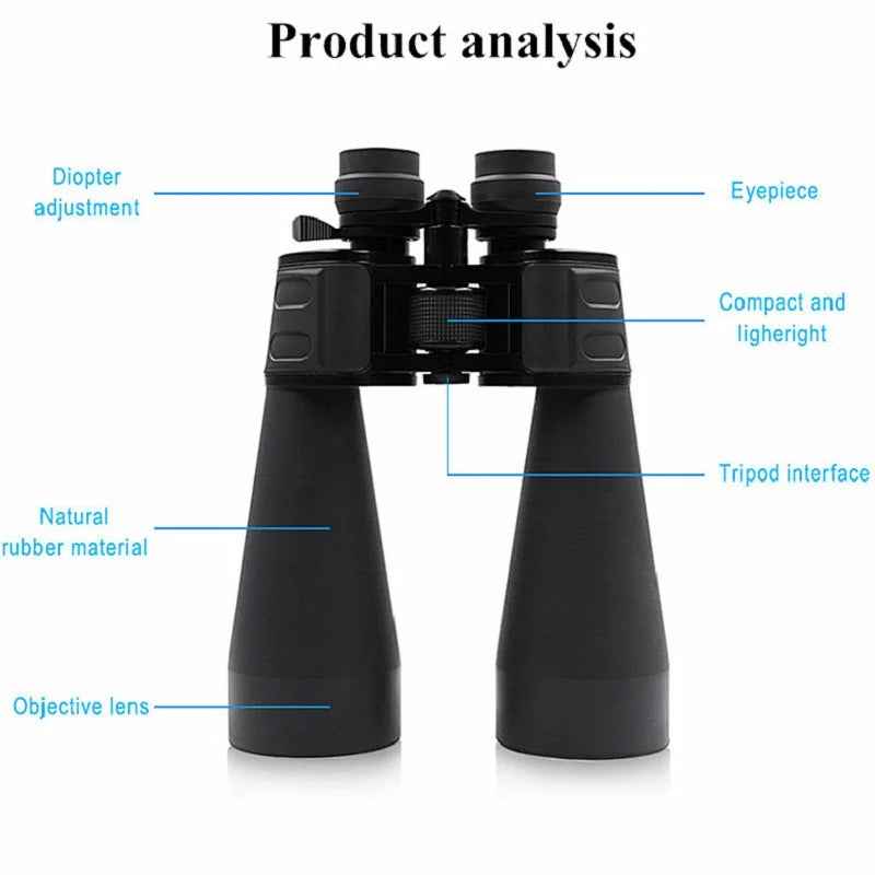 Zoom20-180X100 Professional Telescope HD Powerful Binoculars  Night Vision Waterproof Long-distance Binoculars for Phone Hunting