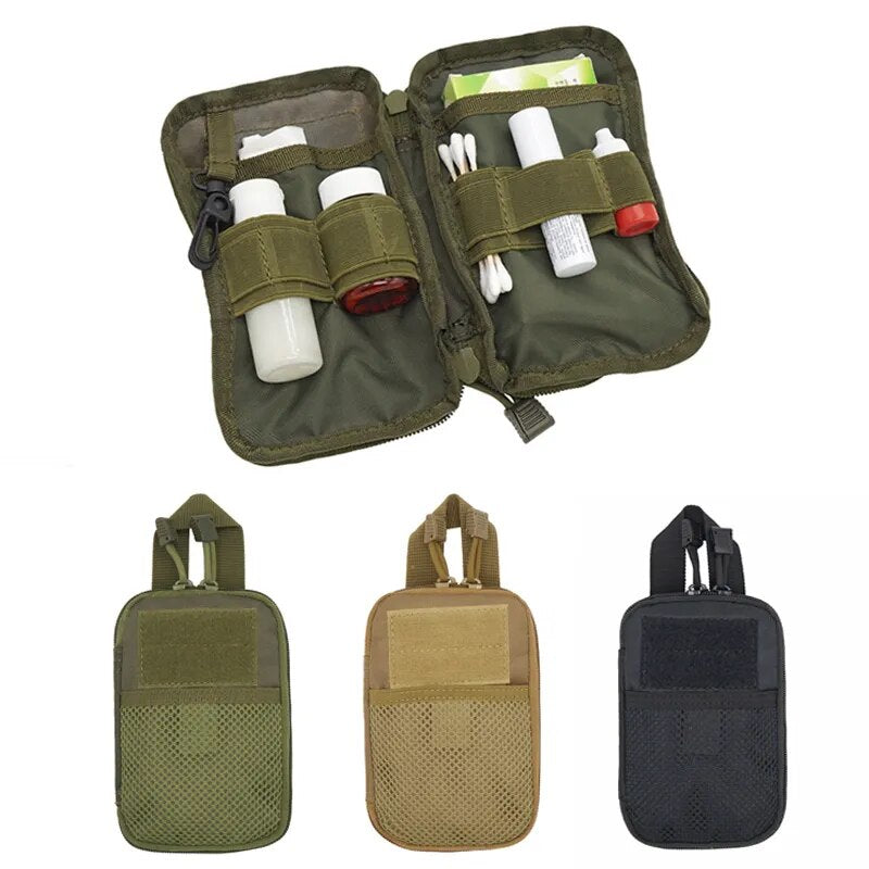 Tactical Bag Molle Pouch Belt Waist Pack Bag Small Pocket Military  Running Pouch Travel Camping  Survival Outdoor Medical Box