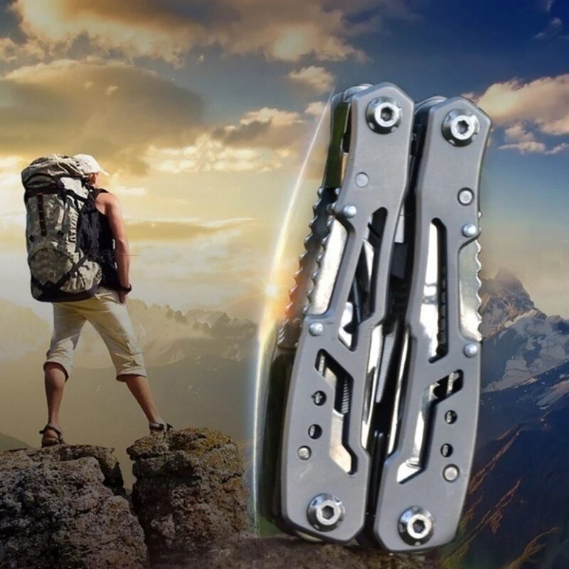 Creative 15 IN 1 Multi Tools Folding Pliers Camping Multi Tools Outdoor Survival Tools with Nylon Bag