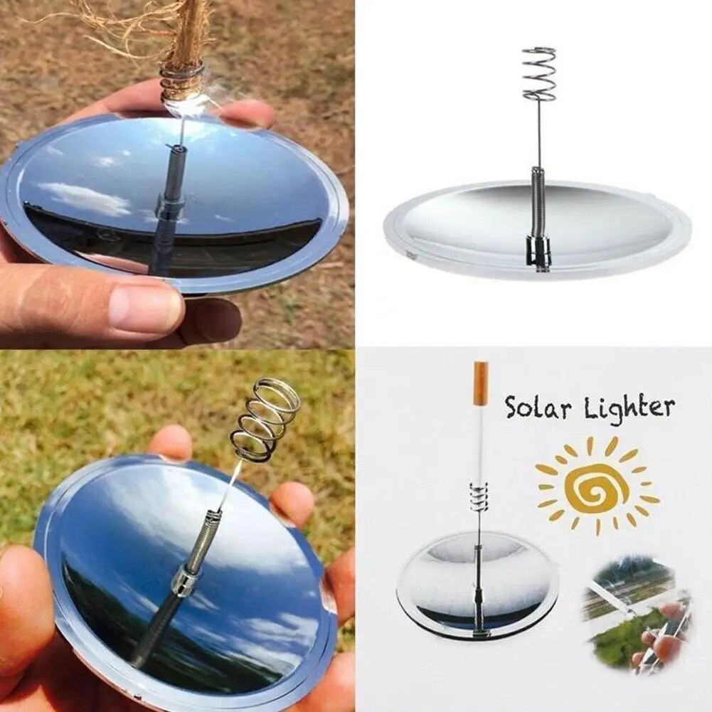 1 Pcs Solar Ignition Outdoor Solar Lighter Camping Survival Fire Waterproof And Windproof Fire Starter Outdoor Emergency Tool