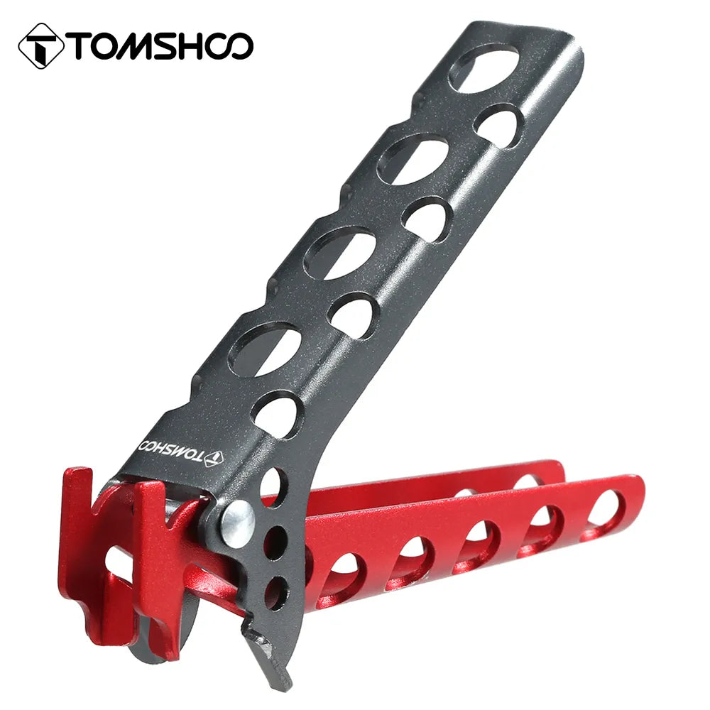 Tomshoo Aluminum Pot Clamp Pan Handler Pot Lifter Cooking Gripper Pot Anti-Hot Clip Holder Clamp Camping Cookware Dish Holder