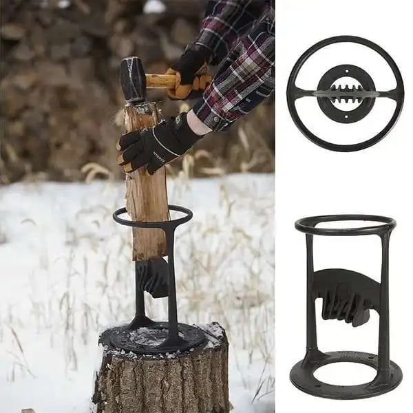 Splitter Wood Splitter Wood Splitting Wedge Manual Log Splitter Wedge Hatchet Handmade Cast Iron Kindling Firewood Splitter