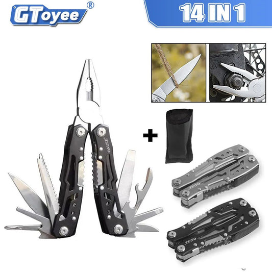 Multi-tool Pocket Knife Pliers Folding Mini Portable Fold Outdoor Tactical Hunting Survival Rescue Multipurpose Pliers Repair To