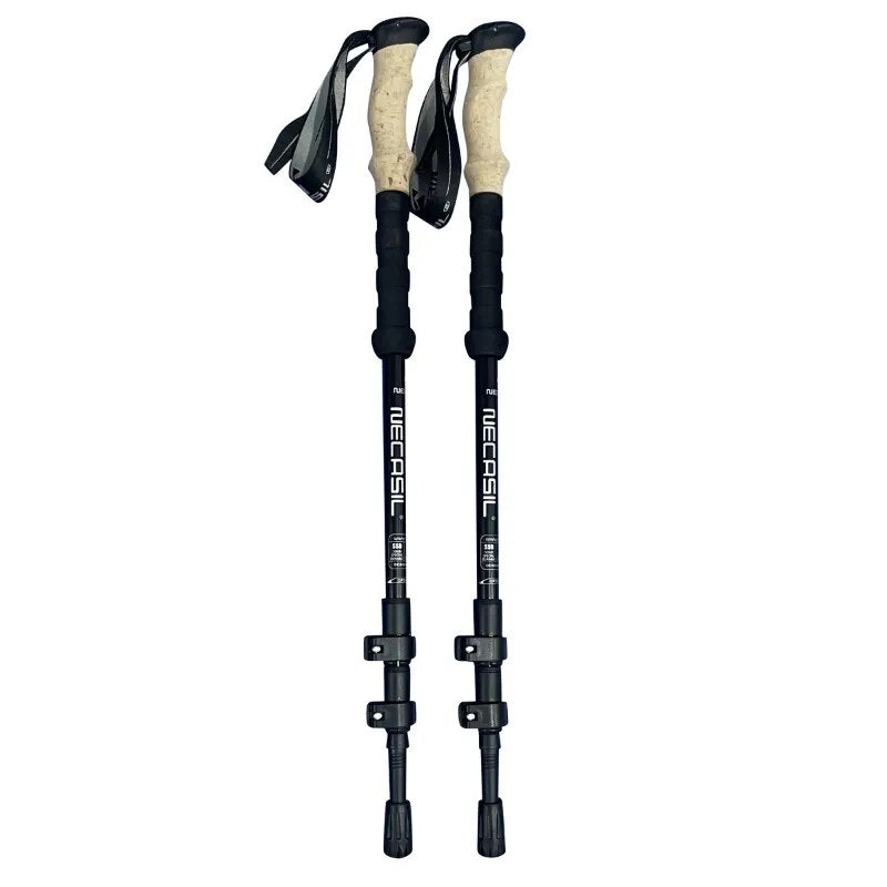 2pcs Trekking Poles Folding Hiking Stick Collapsible Hiking Poles Trekking Stick Walking Poles Nordic Walking Sticks