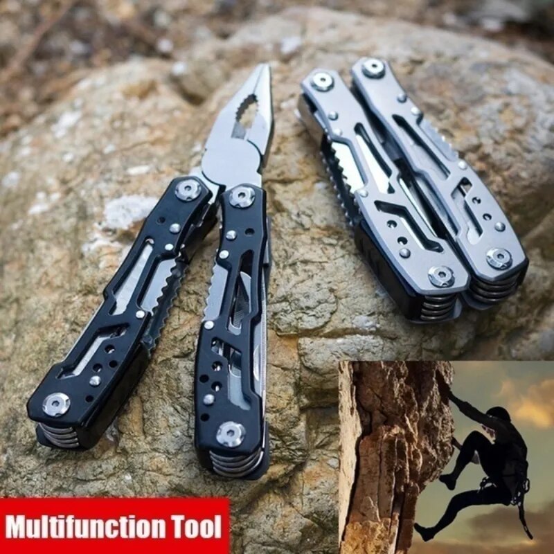 Creative 15 IN 1 Multi Tools Folding Pliers Camping Multi Tools Outdoor Survival Tools with Nylon Bag