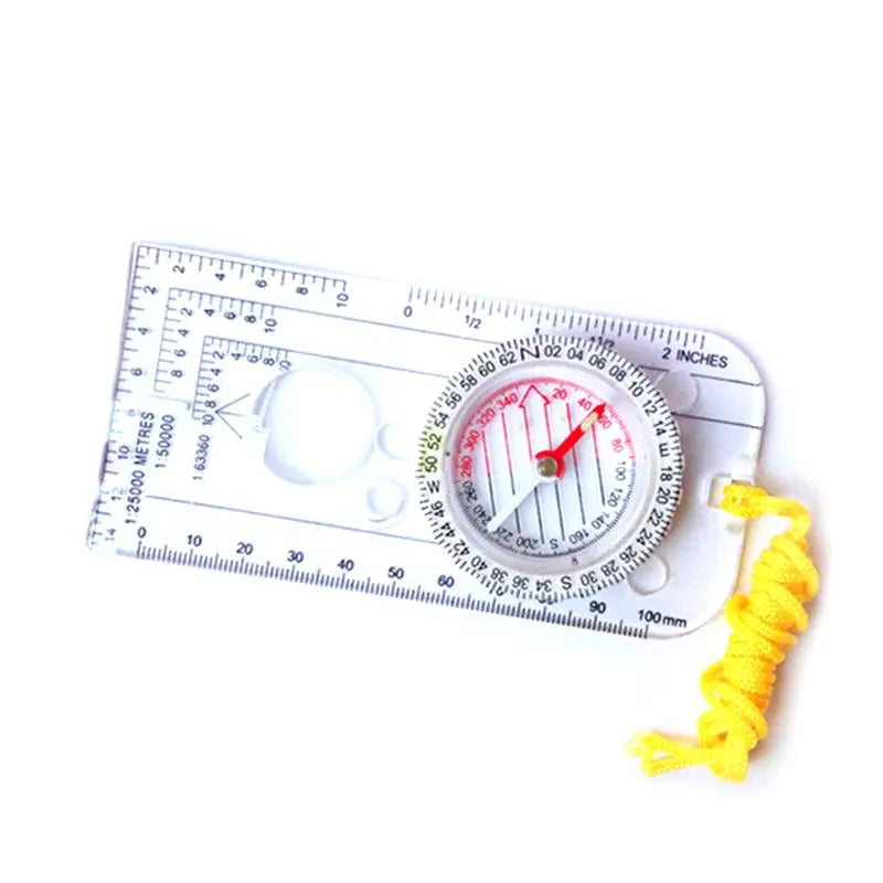 Compass Navigation Map Reading Scouts Camping Hiking Scale Ruler Outdoor Orienteering Tools